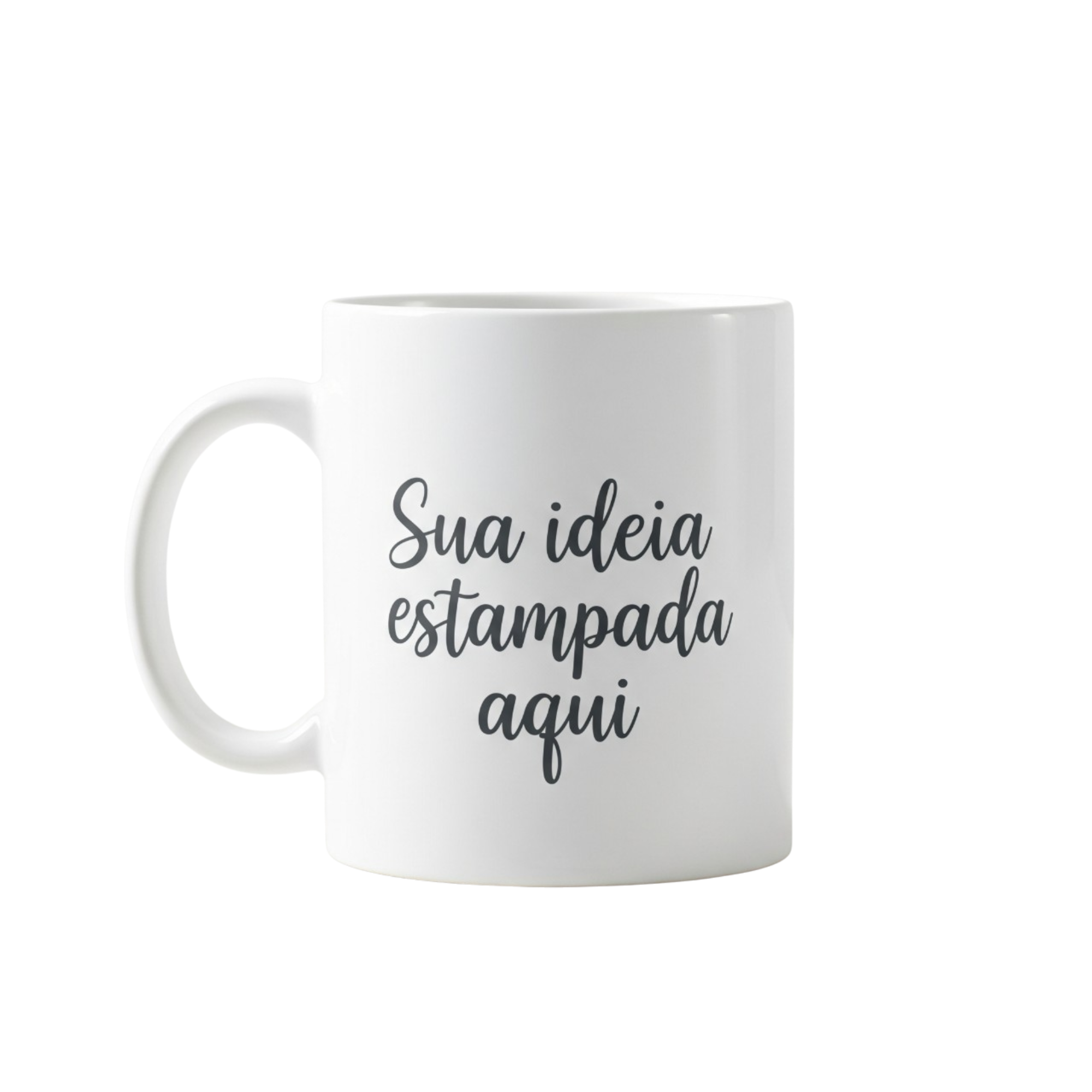Exemplo de caneca com logo